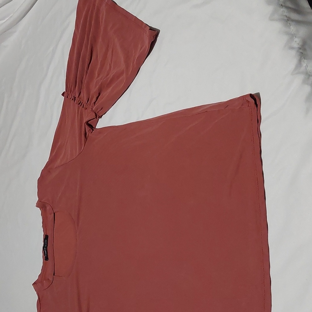 Hippie Chic Women's Blush Pink Top.Cute Sleeves .Size Large